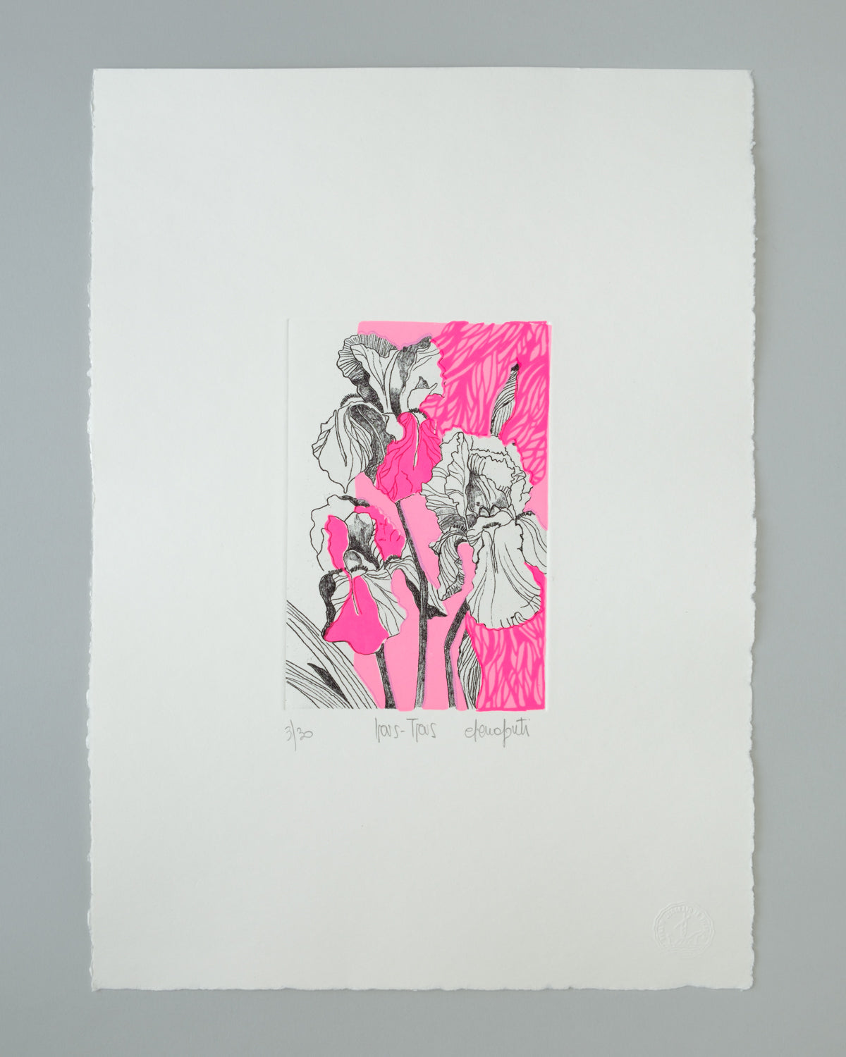 Neon Bloom - Iris Trittico