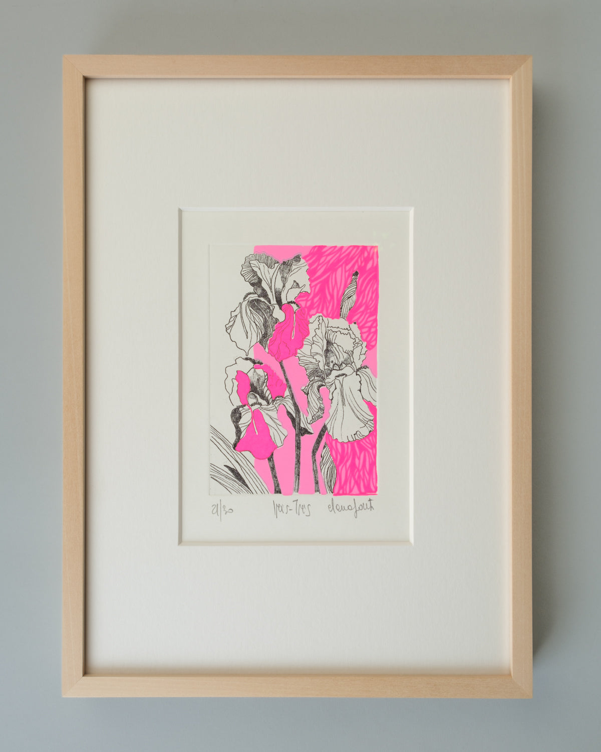 Neon Bloom - Iris Trittico