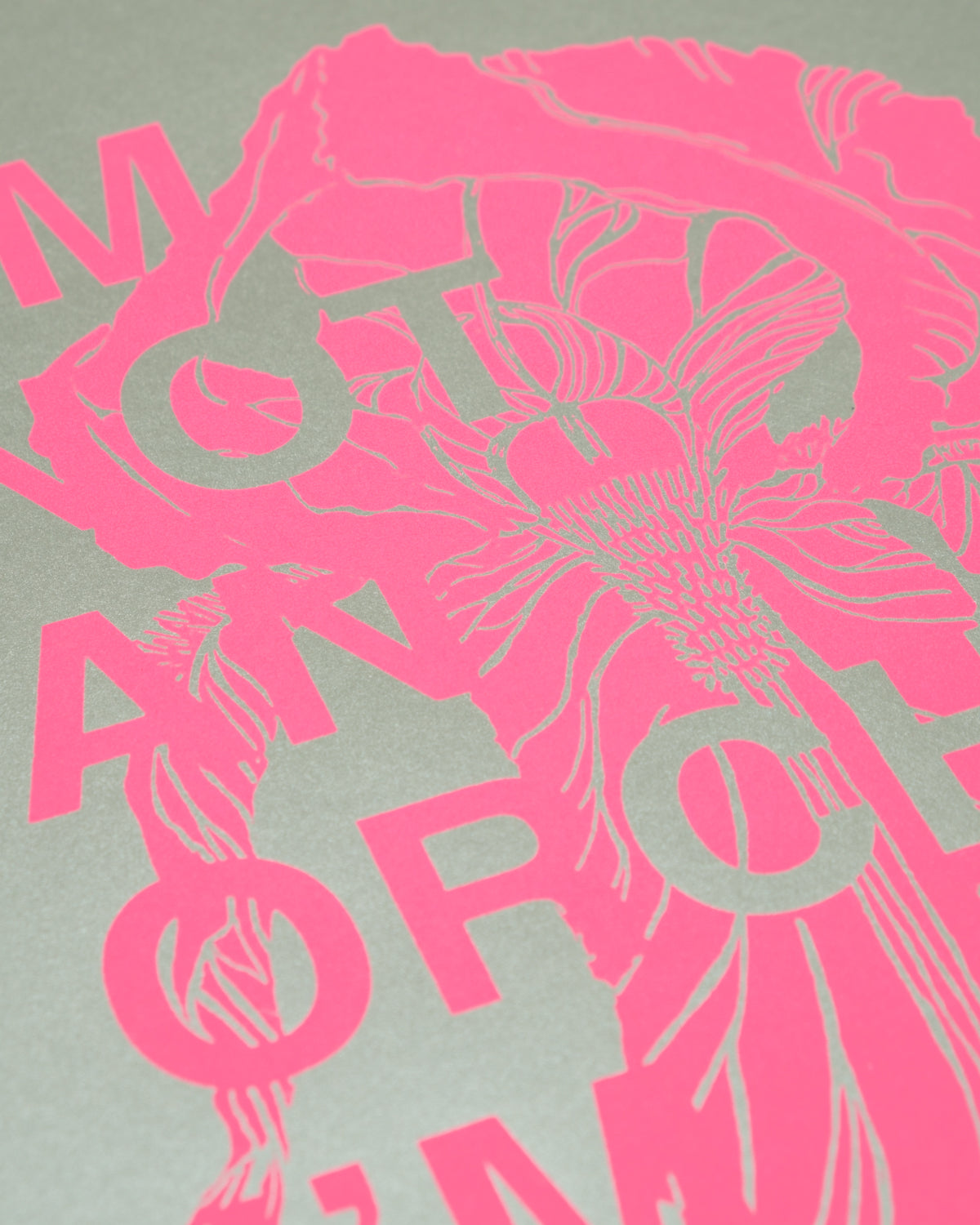 I'm not an Orchid I'm an Iris / Neon Pink & Grigio Metallizzato