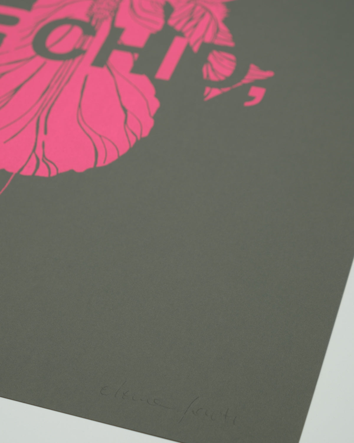 I'm not an Orchid I'm an Iris / Neon Pink&Antracite